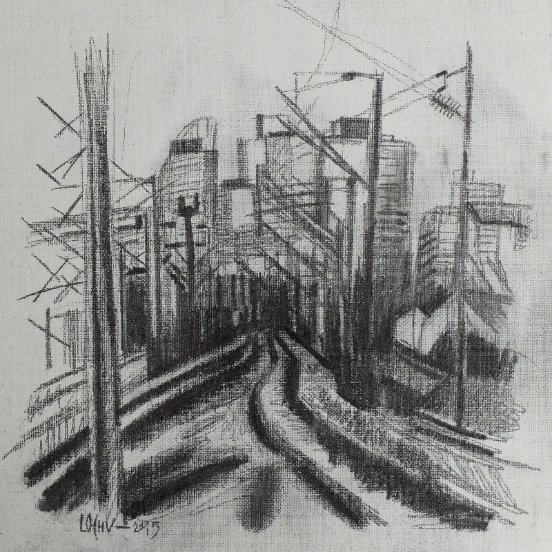 STATION RER HOUILLES/CARRIERES - 30x30